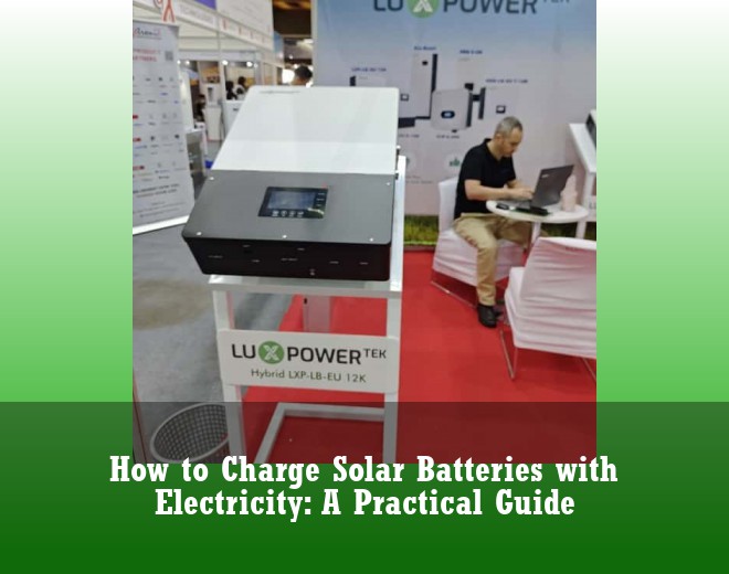 How to Charge Solar Batteries with Electricity: A Practical Guide